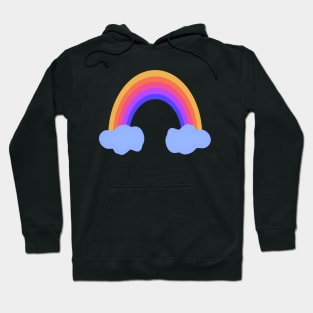 Rainbow and clouds Hoodie